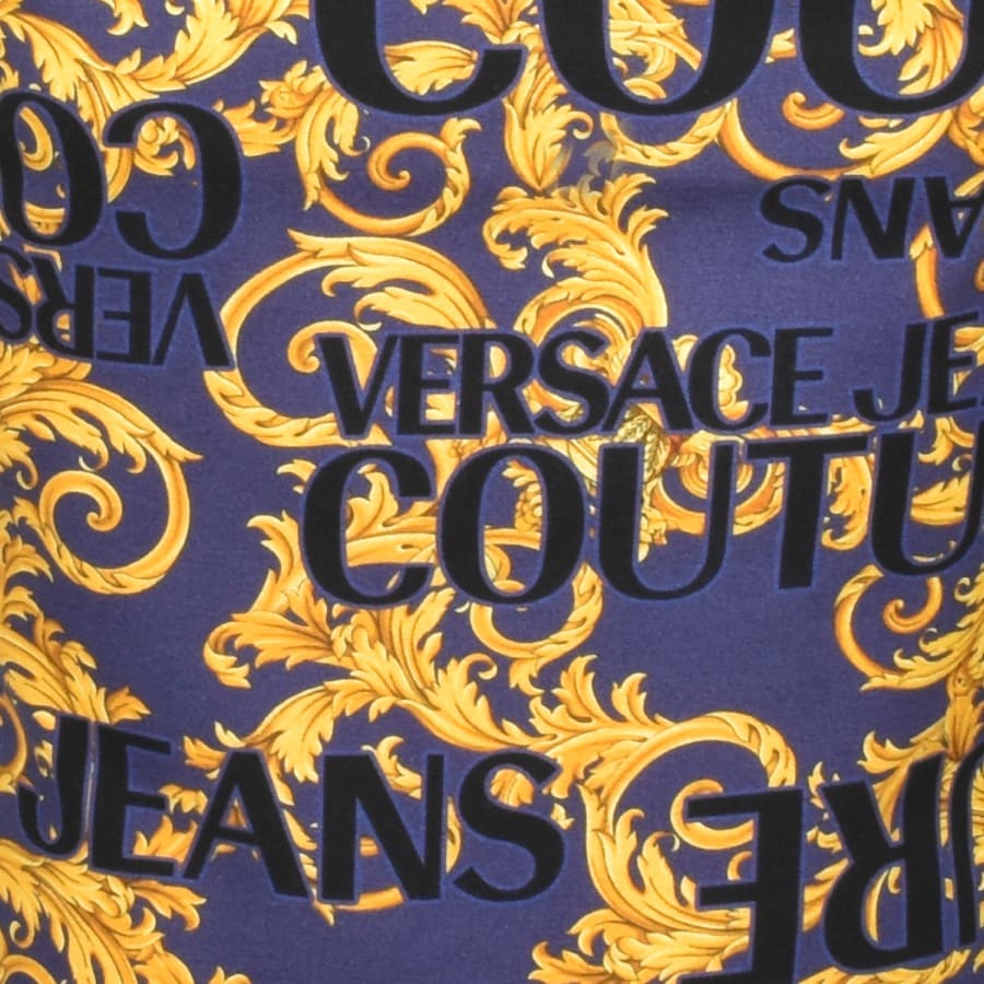 Alternative Image for ProductVersace Jeans Couture Short Sleeve Polo Shirt Navy3
